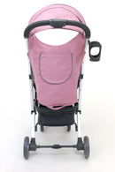 Klapvogn Cotton Justerbar – Rosa – Asalvo