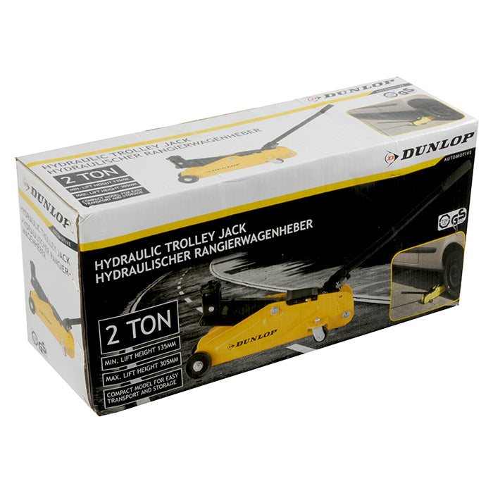 Værkstedsdonkraft 2 ton hydraulisk løftehøjde 135-305 mm - Dunlop