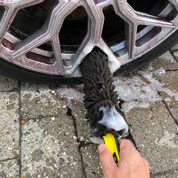 Fælgbørste 33 cm mikrofiber til bilfælge - Dunlop