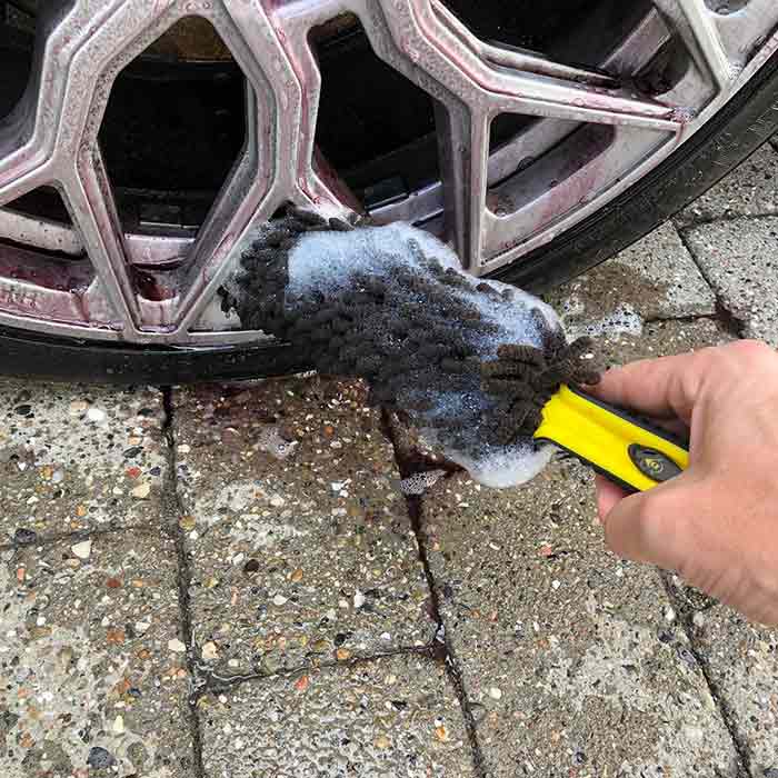 Fælgbørste 33 cm mikrofiber til bilfælge - Dunlop