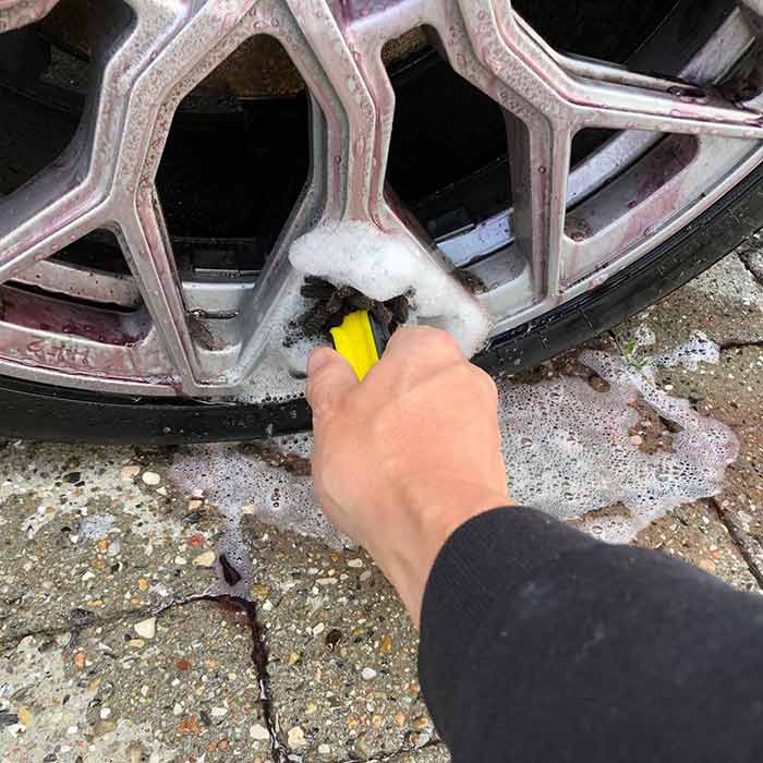 Fælgbørste 33 cm mikrofiber til bilfælge - Dunlop