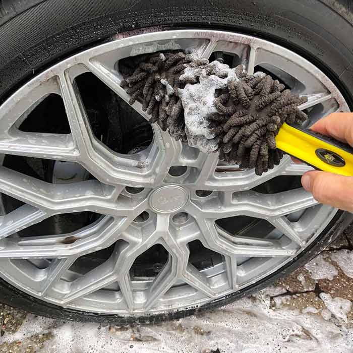 Fælgbørste 33 cm mikrofiber til bilfælge - Dunlop