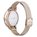 Hugo Boss dameur 1502424 Symphony guldfarvet meshlænke lænke