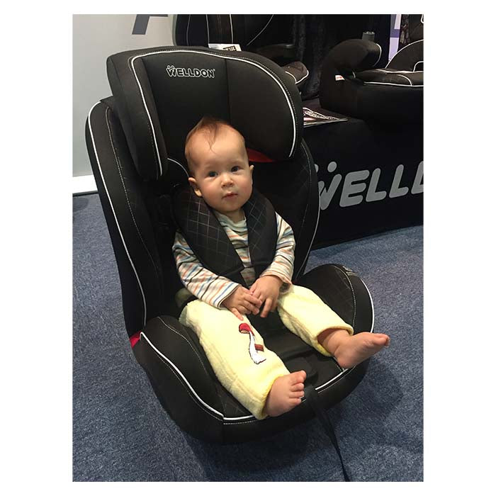 Justerbar autostol 9-36 kg (gr.1/2/3) med memory foam & 5-punktssele - Welldon