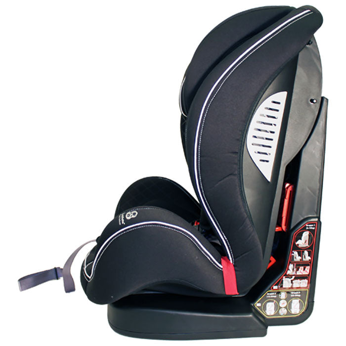 Justerbar autostol 9-36 kg (gr.1/2/3) med memory foam & 5-punktssele - Welldon