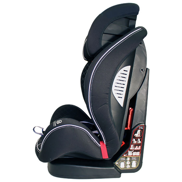 Justerbar autostol 9-36 kg (gr.1/2/3) med memory foam & 5-punktssele - Welldon