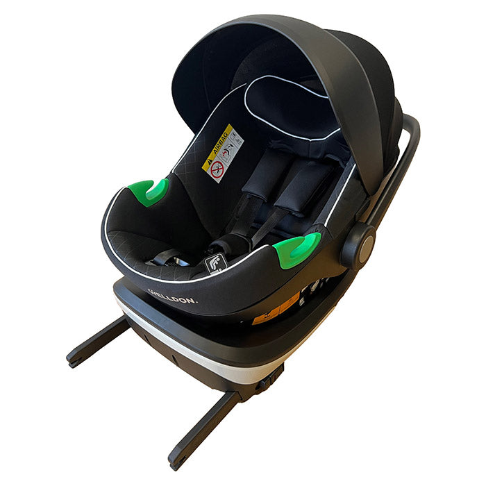 i-Size autostol bagudvendt 0+ (40-87 cm) med ISOFIX-base, justerbar nakkestøtte - Welldon