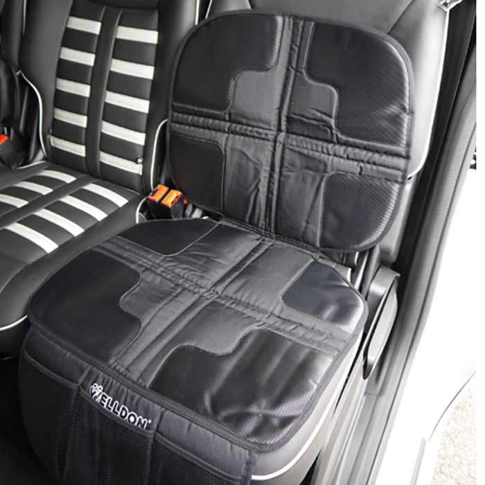 Sædebeskytter til bilstol med lomme og antiskrid - Welldon