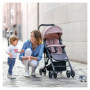 Klapvogn Easylife Elite 2, kompakt fold, justerbar ryg og fodstøtte - Recaro