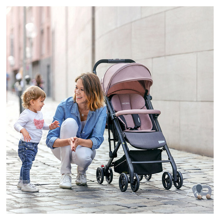 Klapvogn Easylife Elite 2, kompakt fold, justerbar ryg og fodstøtte - Recaro