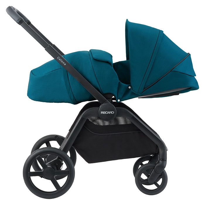 Offroad-klapvogn med store hjul og affjedring, siddehøjde 50 cm - Recaro