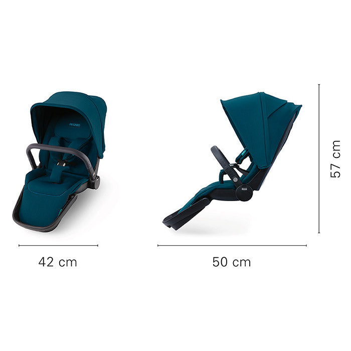 Klapvognssæde Sadena/Celona vendbart nyfødt - 22 kg, justerbart ryglæn og HERO-sikkerhed - Recaro