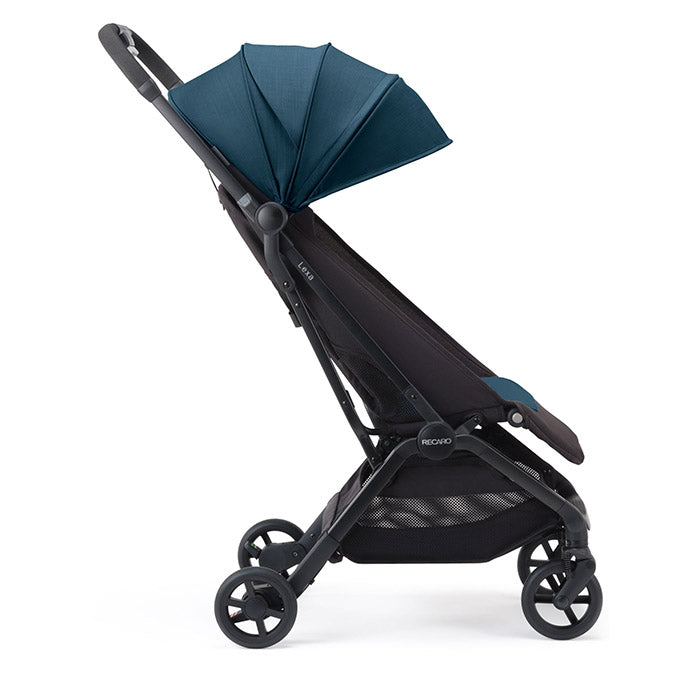 Justerbar klapvogn til nyfødt - 4 år, foldbar, affjedring, UV-kaleche Recaro