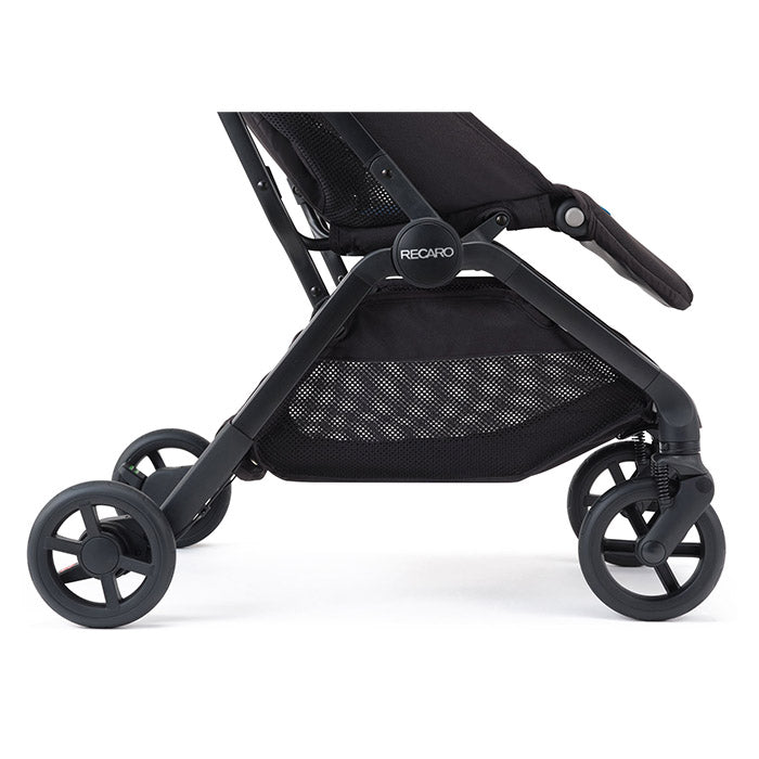 Justerbar klapvogn til nyfødt - 4 år, foldbar, affjedring, UV-kaleche Recaro
