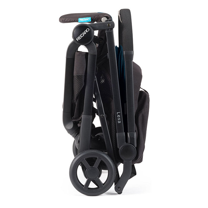 Justerbar klapvogn til nyfødt - 4 år, foldbar, affjedring, UV-kaleche Recaro