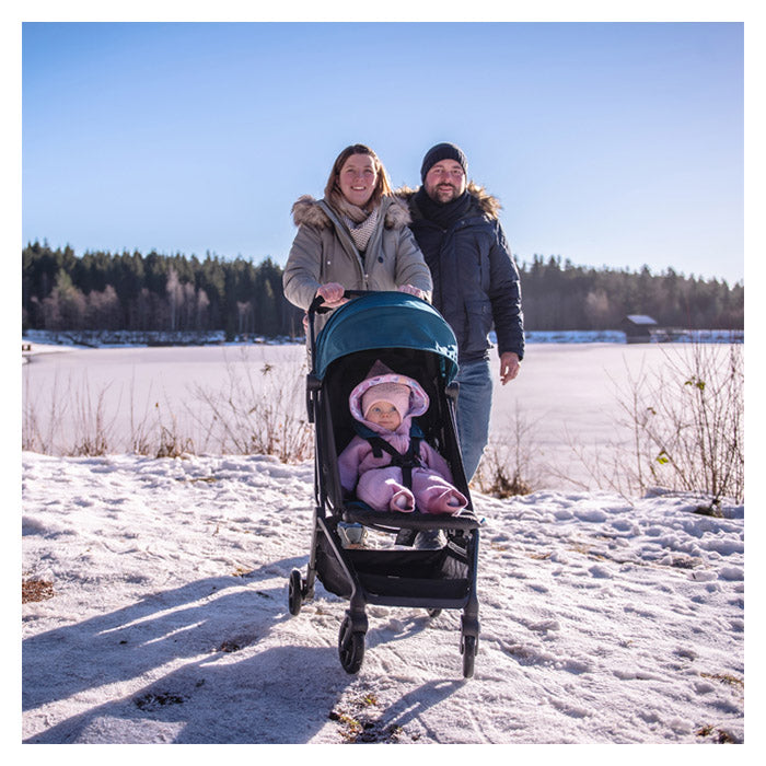 Justerbar klapvogn til nyfødt - 4 år, foldbar, affjedring, UV-kaleche Recaro