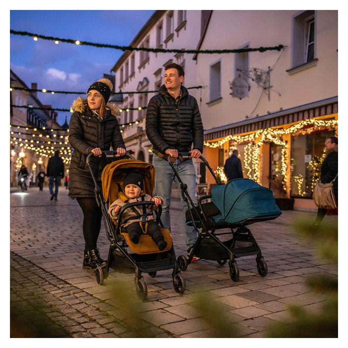 Klapvogn vendbar, kompakt, justerbar sæde+affjedring - Recaro