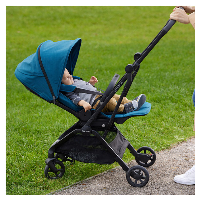 Klapvogn vendbar, kompakt, justerbar sæde+affjedring - Recaro