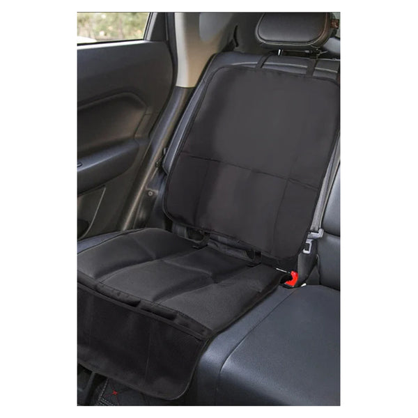 Sædebeskytter i sort kunstlæder