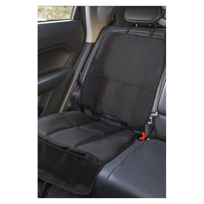 Sædebeskytter i sort kunstlæder
