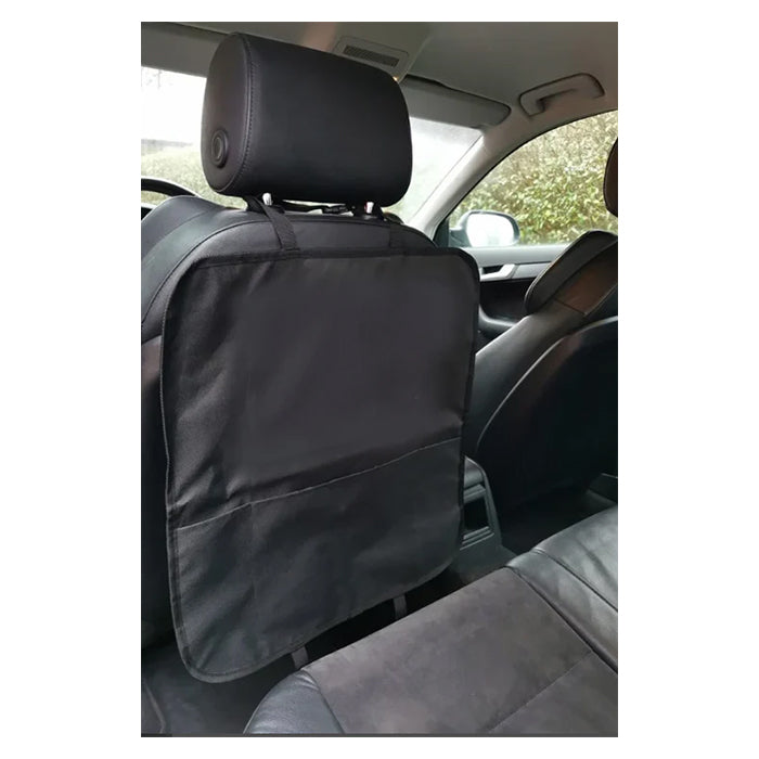 Sædebeskytter i sort kunstlæder