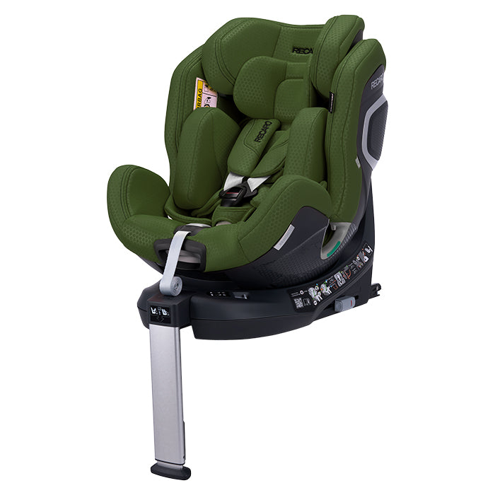 Autostol Xenon 1 R129 (40 - 125 cm) Grøn - ISOFIX & støtteben, roterbar, nyfødtindsats Recaro