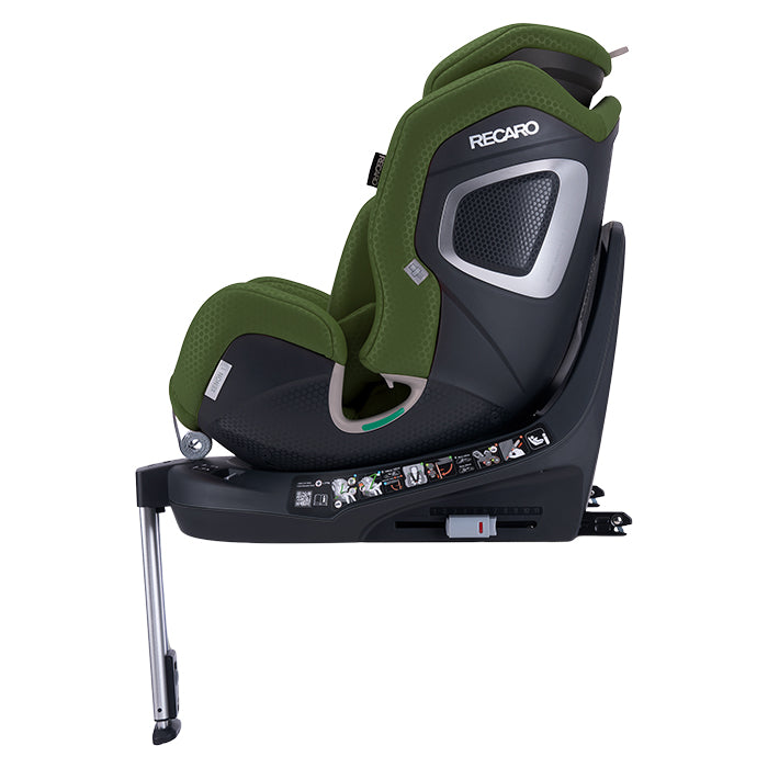 Autostol Xenon 1 R129 (40 - 125 cm) Grøn - ISOFIX & støtteben, roterbar, nyfødtindsats Recaro