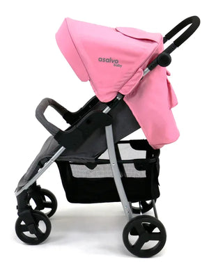 Klapvogn Paris Justerbar – Rosa – Asalvo