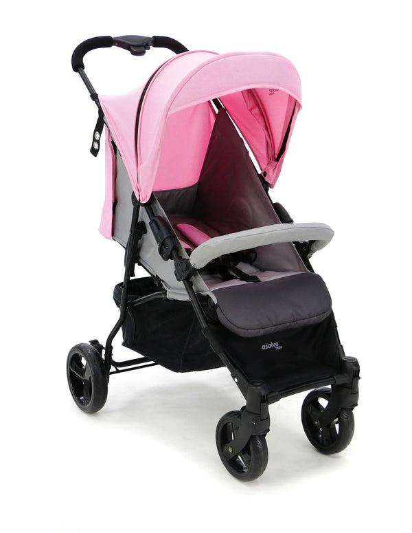 Klapvogn Cadiz Justerbar – Rosa – Asalvo