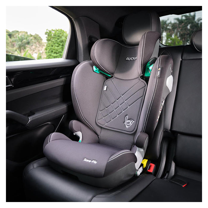 Autostol 100-150 cm (R129) Grå - Avova