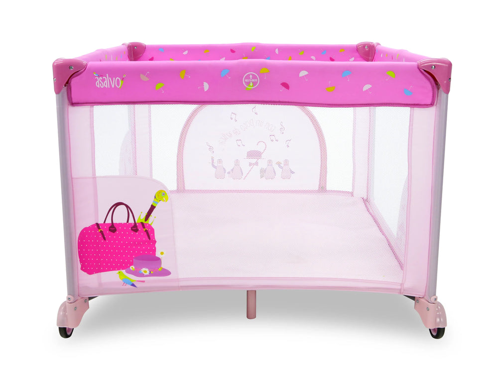 Kravlegård London 99 X 99 Cm Foldbar – Pink – Asalvo