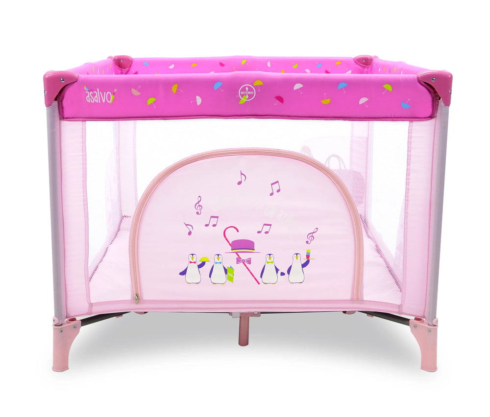 Kravlegård London 99 X 99 Cm Foldbar – Pink – Asalvo