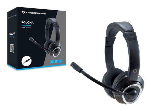 Conceptronic POLONA02B Kabling Headset Sort
