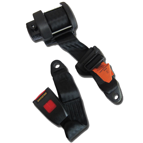 Bagsædesele 3-punkts 213 cm med 32 cm låsearm - Securon