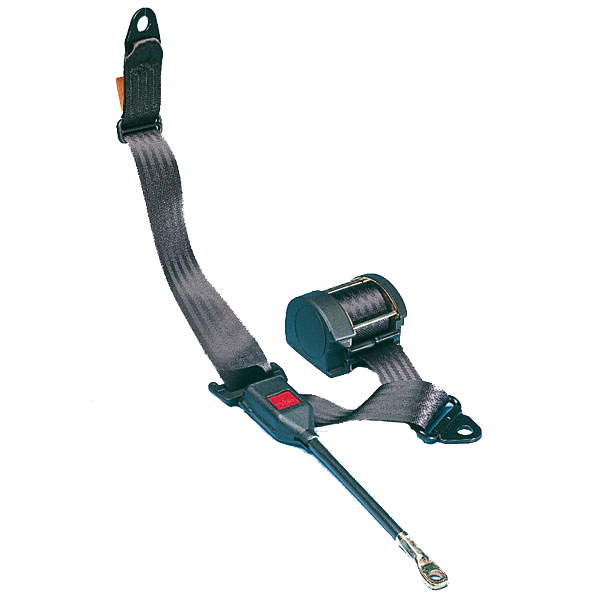 Rullesele 380 cm med 48 cm kabelarm, E-mærket sikkerhedsele - SECURON