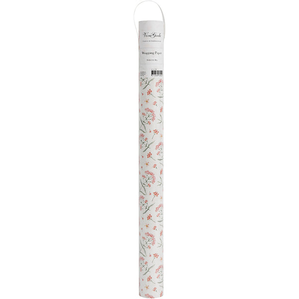 Gavepapir, blomster, B: 50 cm, 80 g, 5 m/ 1 rl.