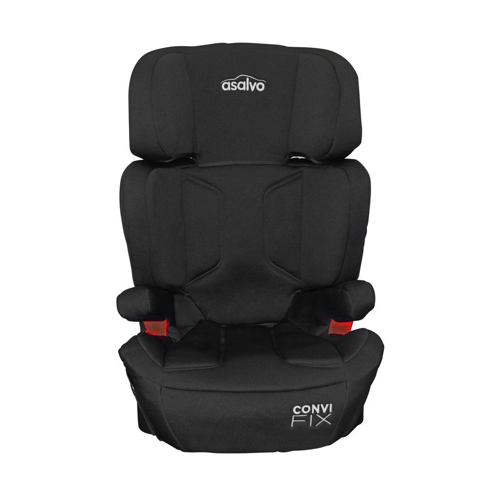 Autostol 15–36 kg Convifix NT fremadvendt ISOFIX/sele, sort — Asalvo