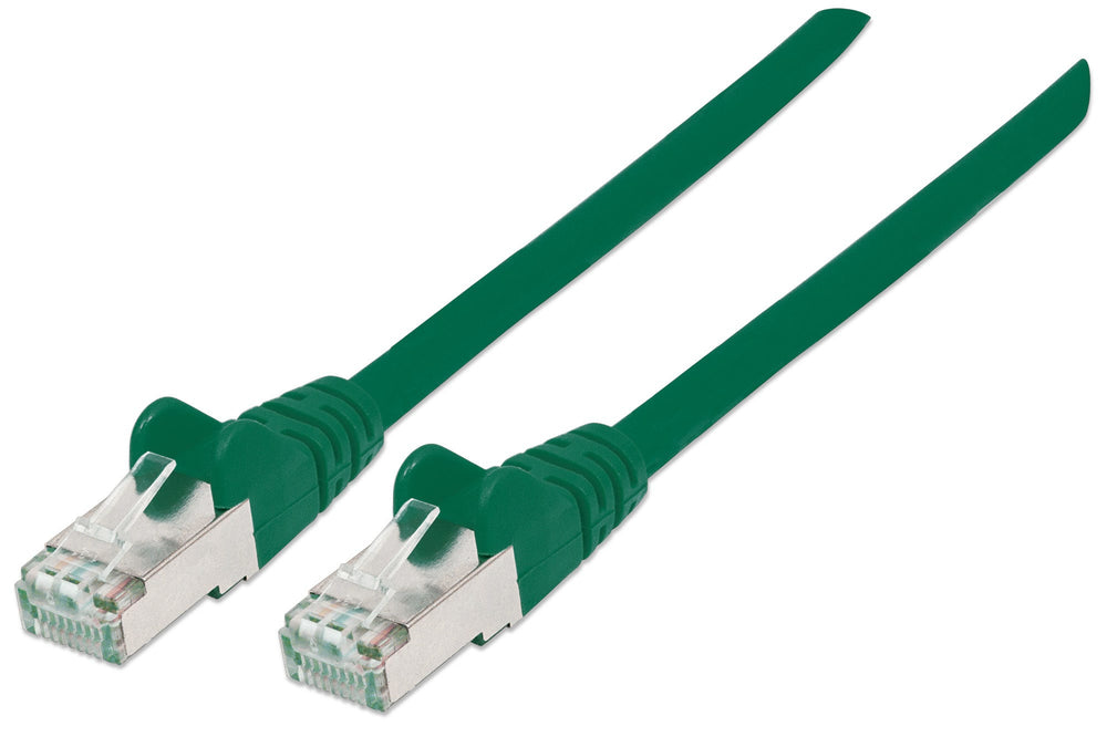 Intellinet Network Patch Cable, Cat6, 1m, Green, Copper, S/FTP, LSOH / LSZH, PVC, RJ45, Gold Plated Contacts, Snagless, Booted, Lifetime Warranty, Polybag CAT 6 SFTP, PiMF 1m Netværkskabel Grøn