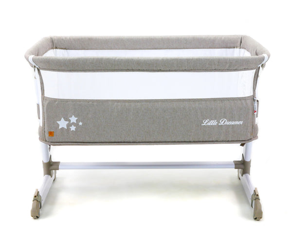 Bed Side Crib Justerbar – Melange Beige – Asalvo