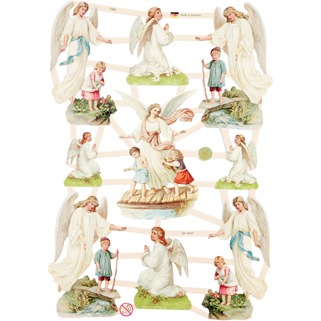 Glansbilleder, jul, ark 16,5x23,5 cm, 30 ark/ 1 pk.