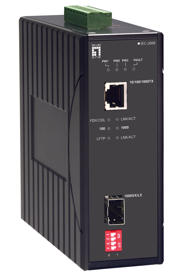 LevelOne IEC-2000 Fibermedieomformer Ethernet Fast Ethernet Gigabit Ethernet