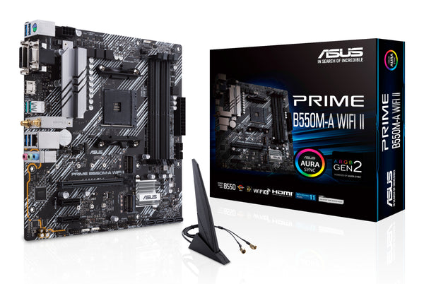 ASUS PRIME B550M-A WIFI II Micro-ATX AM4 AMD B550
