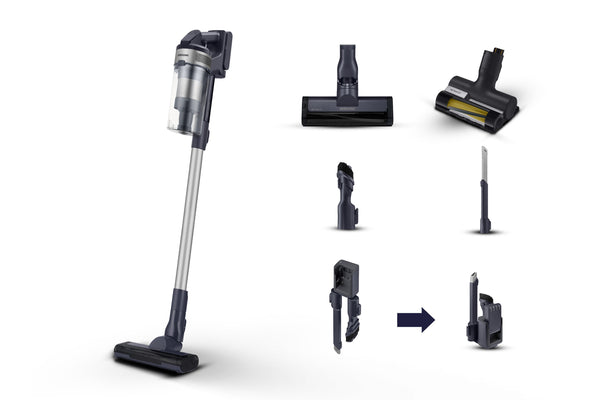 Samsung VS15A60AGR5 Stick vakuum Batteri Dry Poseløs 0,8 L 410 W Sort, Sølv