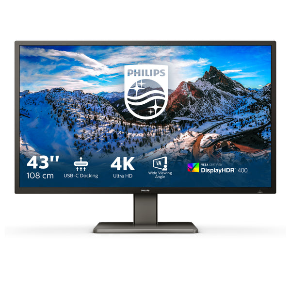 Philips 439P1 43 VA 3840 x 2160 (4K) HDMI DisplayPort USB-C 60Hz