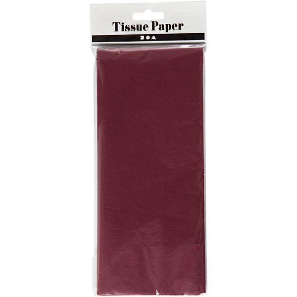 Bordeaux Silkepapir 50x70 cm - 10 ark