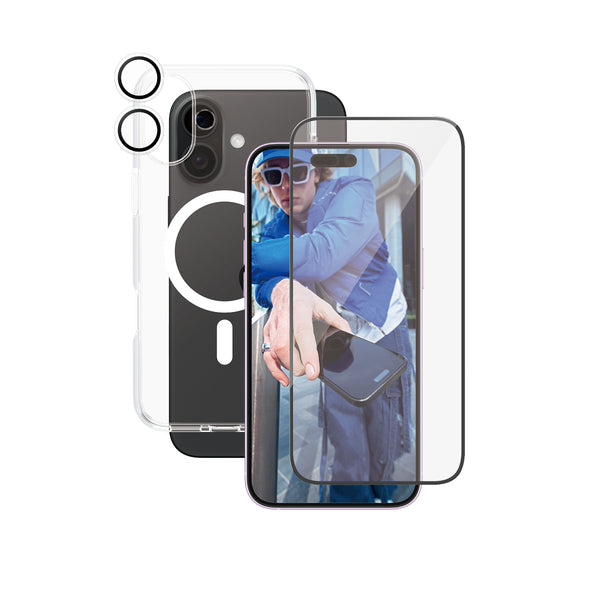 CARE by PanzerGlass Urban Combat Beskyttelsescover Hvid Gennemsigtig Apple iPhone 16 Plus