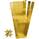 Stjernestrimler, L: 45 cm, B: 15 mm, diam. 6,5 cm, guld, 100 strimler/ 1 pk.