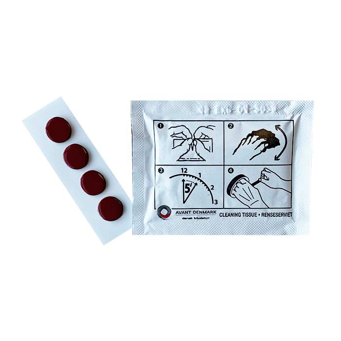 Klæbepude til ParkOne 1 & 2 (sort) - inkl. vådserviet, avant