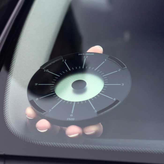 Parkeringsskive - sort FS39 - samatech