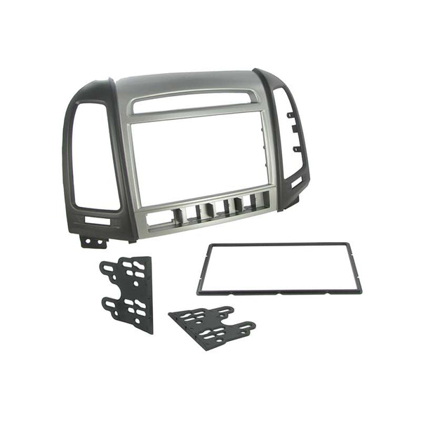 2-DIN monteringskit til Hyundai Santa Fe (2006-2012) med 4-knap ramme - Connects2